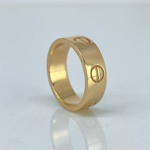 Anillo Argolla CT Oro amarillo / Talla 4 1/4 / 5,65 Gr / 5,5 mm *