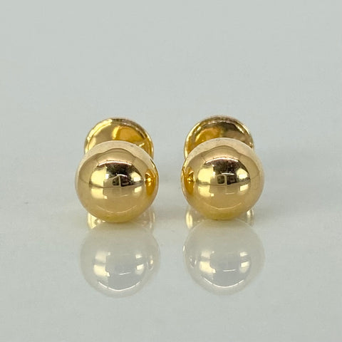 Topos Bola Lisa Oro amarillo 18k 0,7 Gr / 6 mm