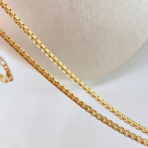 Cadena ● Veneciana Oro amarillo 18k +3 / 6,7 Gr / 2 mm / 50 Cm *