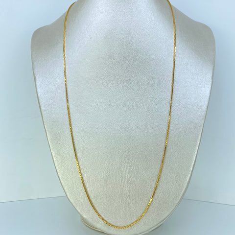 Cadena ● Veneciana Oro amarillo 18k +3 / 7,55 Gr / 1,1 mm / 60 Cm *