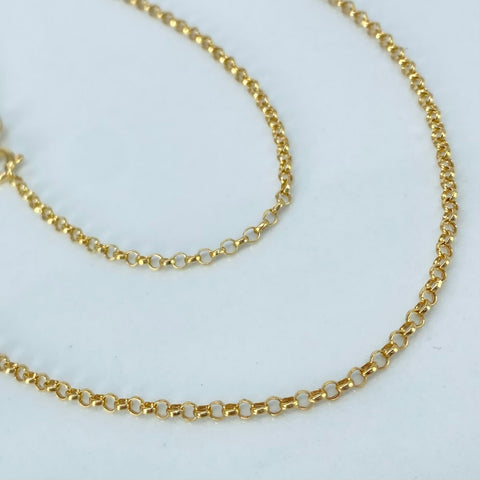 Cadena ● Aro Seguido Oro amarillo 18k 1,15 Gr / 1,8 mm / 40 Cm