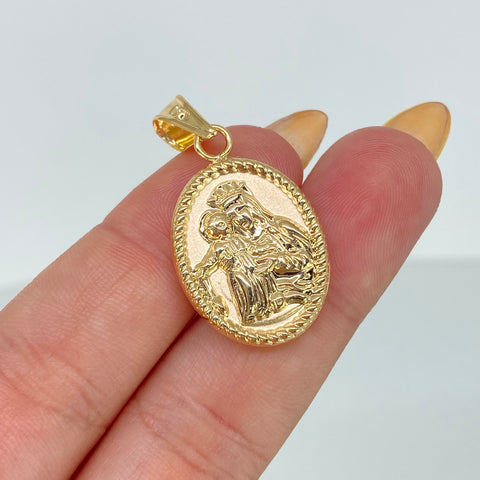 Dije Virgen Del Carmen Oro amarillo 2,01 Gr / 3,5 Cm *