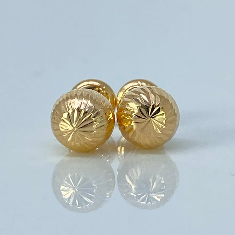 Topos Bolas Diamantadas Oro amarillo 0,91 Gr / 7 mm *