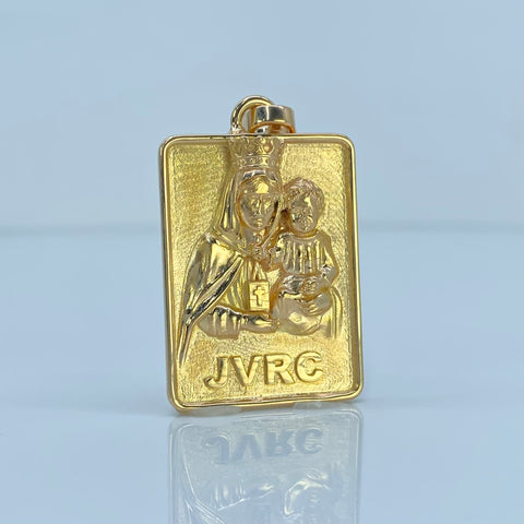 Dije Placa Virgen Del Carmen POR FABRICACION Oro amarillo 18k 15,7 Gr *