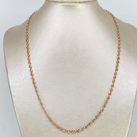 Cadena GC Diamantada Oro rosa 18k 7,85 Gr / 3 mm / 50 Cm *