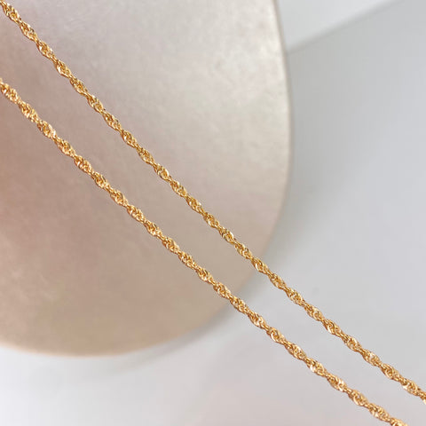 Cadena ● Lazo Oro amarillo 18k +1 / 1,37 Gr / 1,6 mm / 45 Cm