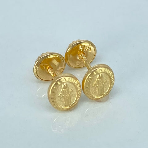 Topos Virgen Milagrosa Oro amarillo 0,6 Gr / 5,5 mm †