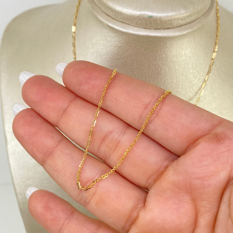 Cadena ● Infinito Oro amarillo 18k 1,92 Gr / 1 mm / 45 Cm *