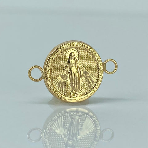 Herraje Virgen Milagrosa Oro amarillo 18k 0,73 Gr / 1,8 Cm *