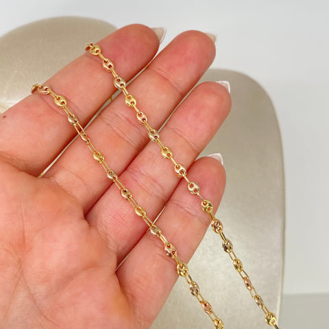 Cadena GC Tres oros 18k 4,92 Gr / 3,3 mm / 45 Cm *