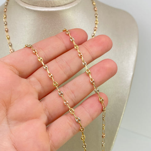 Cadena GC Tres oros 18k 4,45 Gr / 3,1 mm / 45 Cm *