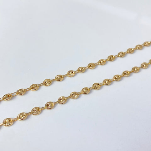 Cadena GC Diamantado Oro amarillo 18k 7,73 Gr / 3,8 mm / 46,5 Cm