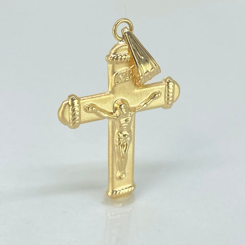 Dije Cruz Oro amarillo 18k 2,76 Gr / 4,8 Cm *