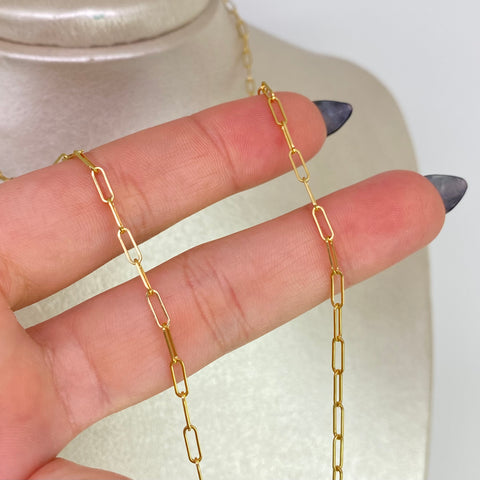 Cadena Cajón Oro amarillo 18k 4,02 Gr / 2,2 mm / 50 Cm †