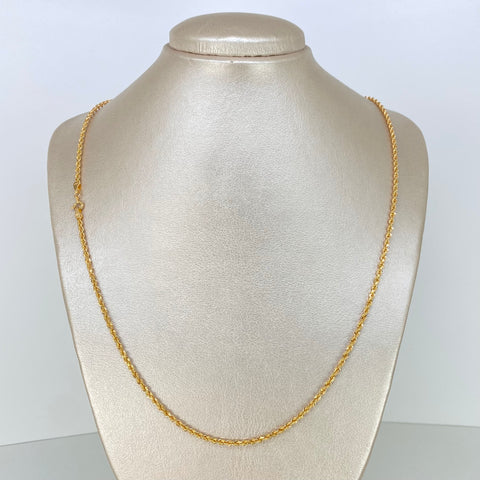 Cadena ● Lazo Oro amarillo 18k +1 / 4,2 Gr / 2,5 mm / 60 Cm *