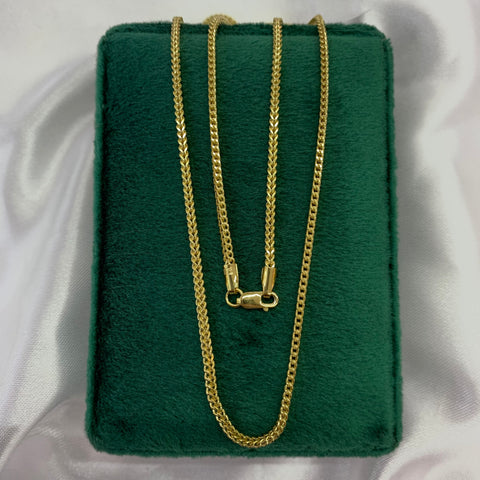 Cadena Italy Franco Oro amarillo 18k +2 / 6,15 Gr / 2,2 mm / 60 Cm *