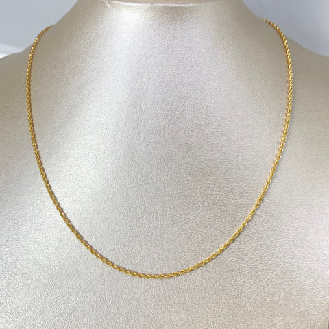 Cadena Italy Lazo Oro amarillo 18k +1 / 1,72 Gr / 1,5 mm / 45 Cm