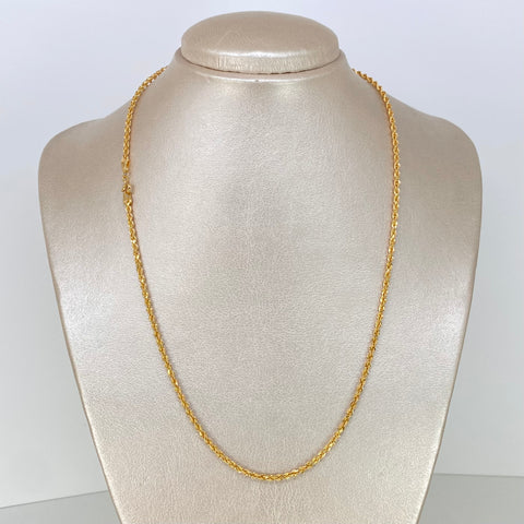 Cadena ● Lazo Oro amarillo 18k +1 / 3,55 Gr / 2,5 mm / 50 Cm *