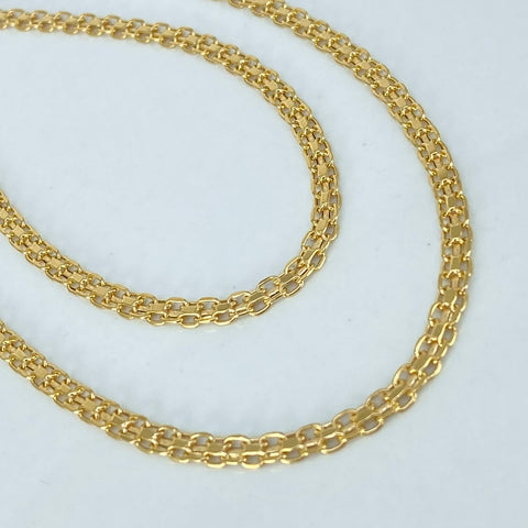 Cadena ● China Oro amarillo 18k 4,35 Gr / 3,2 mm / 45 Cm †