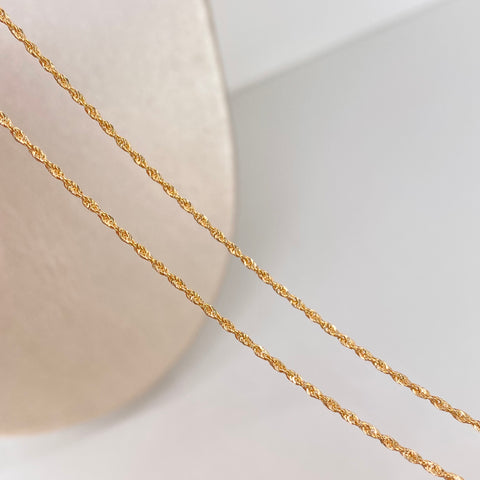 Cadena ● Lazo Oro amarillo 18k +1 / 0,9 Gr / 1,2 mm / 45 Cm