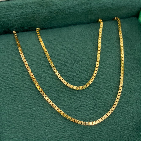 Cadena ● Veneciana Oro amarillo 18k +3 / 7,55 Gr / 1,1 mm / 60 Cm *