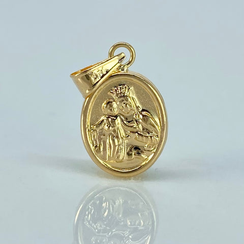 Dije Virgen Del Carmen Oro amarillo 0,6 Gr / 2 Cm