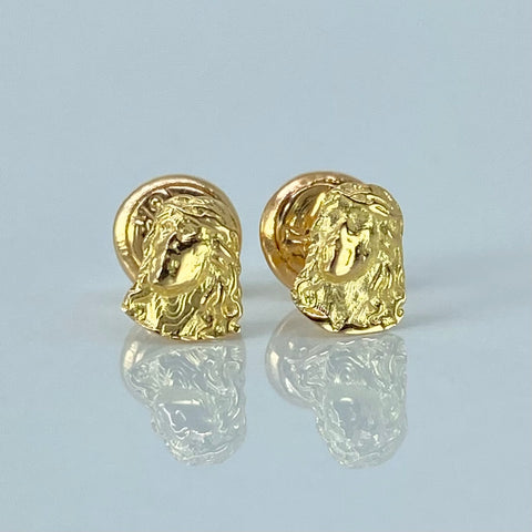 Topos Rostro Jesus Oro amarillo 18k 0,63 Gr / 5 mm
