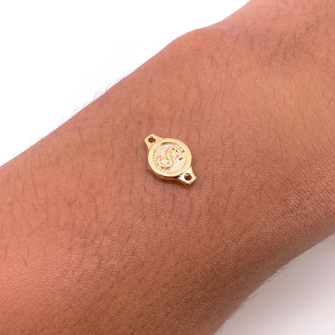 Herraje Signo Dolar Oro amarillo 0,64 Gr / 1,5 Cm *