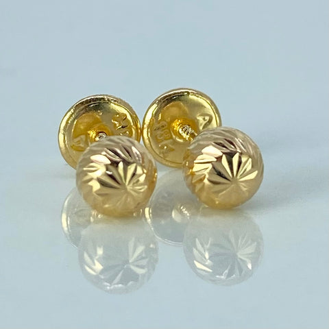 Topos Bolas Diamantadas Oro amarillo 0,6 Gr / 5 mm