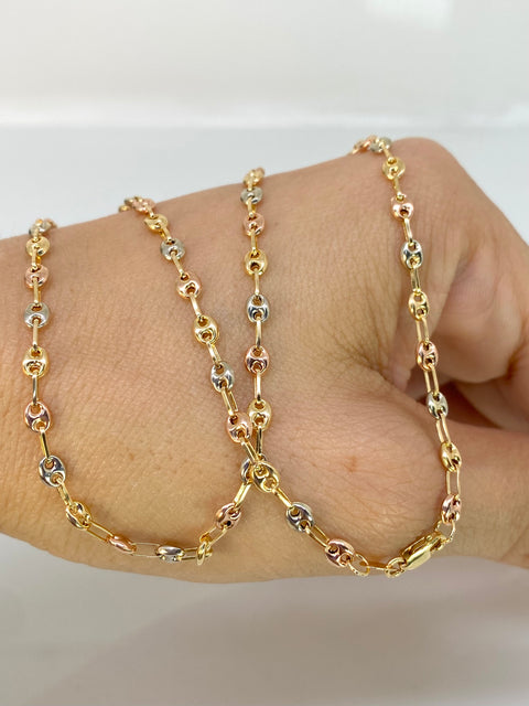 Cadena GC Tres oros 18k 4,90 Gr / 3,1 mm / 50 Cm *