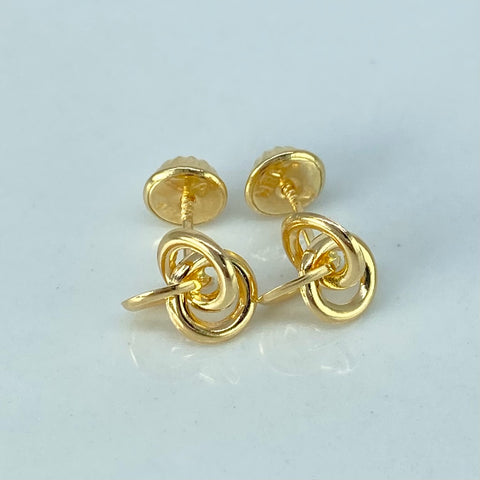 Topos Flor Aros Oro amarillo 0,7 Gr / 7,8 mm