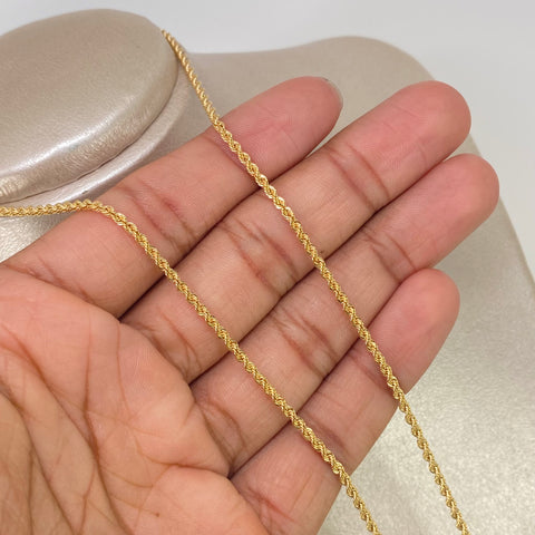 Cadena ● Lazo Oro amarillo 18k +1 / 3,5 Gr / 2,1 mm / 60 Cm