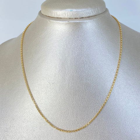 Cadena ● Aro Seguido Oro amarillo 18k 2,08 Gr / 1,3 mm / 40 Cm