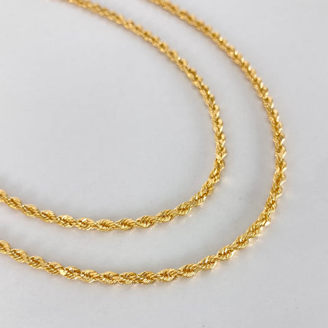 Cadena ● Lazo Oro amarillo 18k +1 / 4,1 Gr / 2,5 mm / 60 Cm
