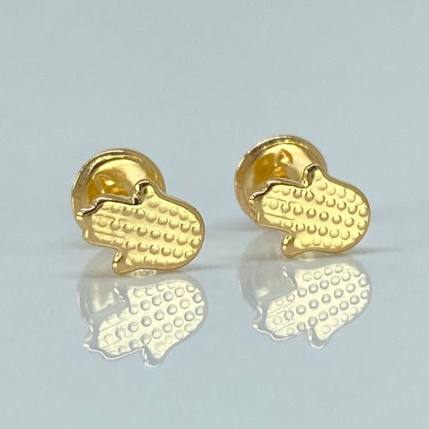 Topos Mano Hamsa Oro amarillo 18k 0,52 Gr / 5,3 mm *
