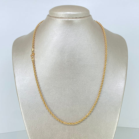 Cadena ● Lazo Oro amarillo 18k +1 / 5,2 Gr / 2,6 mm / 50 Cm †