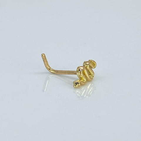 Piercing Serpiente/ Oro Amarillo 18k (Joya) / 0,24 gr / 6,2 mm / (Nariz)