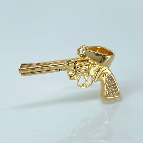 Dije Arma Articulable Circones Blancos Oro amarillo 18k 6,4 Gr / 3 Cm †