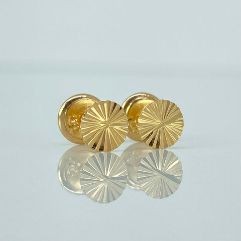 Topos Circulo Diamantado Oro amarillo 18k 0,6 Gr / 5 mm *
