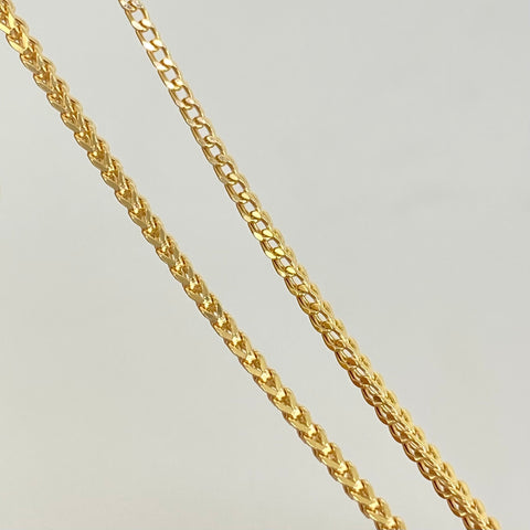 Cadena ● Franco Oro amarillo 18k +2 / 2,75 Gr / 1,4 mm / 45 Cm *