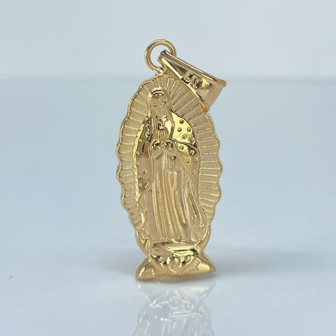 Dije Virgen Guadalupe Silueta Oro amarillo 2,6 Gr / 4,3 Cm †