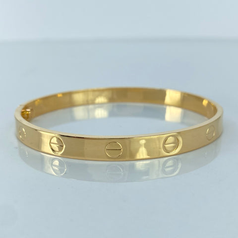 Pulso ● Aro Tornillo CT (Accesorio) Oro amarillo 18k +3 / 7,35 Gr / 6 mm / 18 Cm