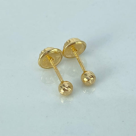 Topos Bolas Diamantadas Oro amarillo 0,42 Gr / 3 mm †