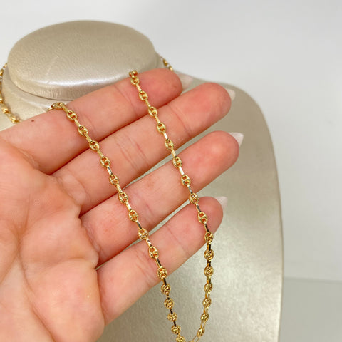 Cadena GC Diamantado Oro amarillo 18k 6,00 Gr / 3,3 mm / 50 Cm