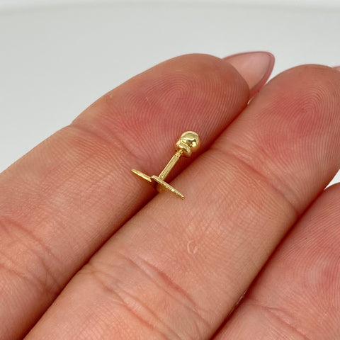 Piercing Rayo / Oro Amarillo 18k (Joya) / 0,26gr / 1.1cm / (Oreja) †