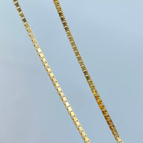Cadena ● Veneciana Oro amarillo 18k +3 / 7,55 Gr / 1,1 mm / 60 Cm *