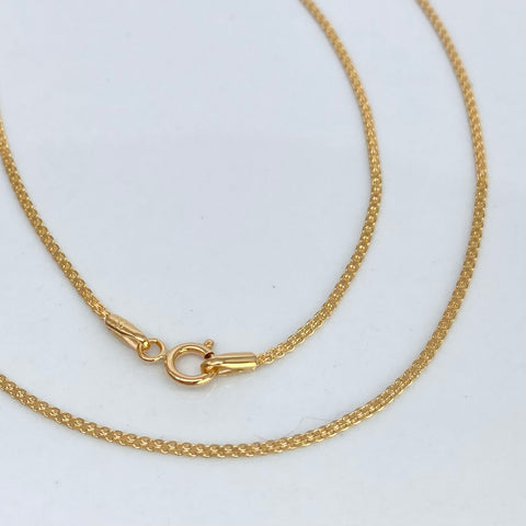 Cadena ● China Oro amarillo 18k 1,52 Gr / 1 mm / 45 Cm *