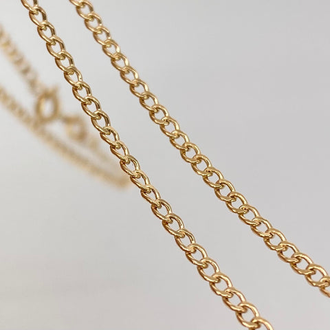 Cadena ● Cubana Oro amarillo 18k 2,15 Gr / 1,8 mm / 45 Cm