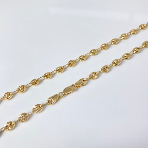 Cadena GC Diamantada Oro amarillo 18k 12,50 Gr / 4,4 mm / 61,5 Cm *