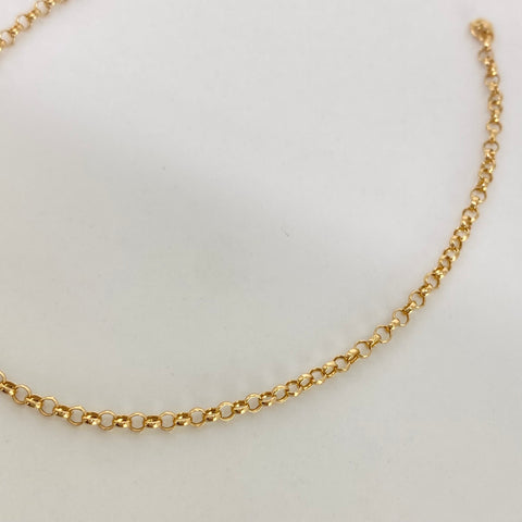 Pulso ● Aro Seguido Oro amarillo 18k +1 / 0,65 Gr / 1,8 mm / 18 Cm †